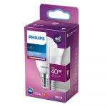 PHILIPS LED 40W P45 E14 Ļoti auksti balta 6500K matēta spuldze 8719514309609 929003540955