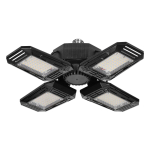 Uued tooted // SYRIUSZ LED Składana lampa warsztatowa 4-skrzydłowa, E27, 72W, 4000K, 6480lm