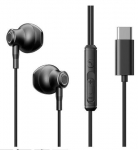 Wired headphones Joyroom  TYPE-C Series JR-EC07 USB-C in-ear headphones metal Black