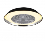 Varberg LED ceiling fan black starlight ventilators