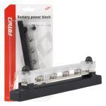 Auto- ja mootorrattatooted, elektroonika, navigatsioon, CB raadio // ISO-&uuml;hendused ja kaablid autoraadiole // Blok rozdzielczy masy plusa bus bar m6 12v - 48v 150a amio-03808