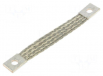 Braids | earthing tape | W: 14mm | 10mm2 | &Oslash;1: 7mm | &Oslash;2: 7mm | 75A | L: 100mm