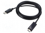 Cable | DisplayPort plug,HDMI plug | DisplayPort 1.1 | 3m | black