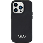 Back panel cover Audi  Audi Silicone Case iPhone 14 Pro 6.1" black/black hardcase AU-LSRIP14P-Q3/D1-BK