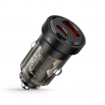 Adapter Tech-Protect  Tech-Protect CC30W car charger USB-C PD 30W / USB-A QC 3.0 - black