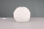 Trio Furry table lamp E27 sand white gaismeklis R51581001 4017807600131