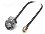 Cable | N male,RP-SMA male | FRNC | shielded connectors | black | 0.5m
