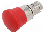 Switch: emergency stop | 22mm | Stabl.pos: 2 | red | IP66,IP67,IP69K