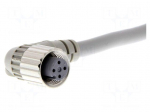 Cable: for sensors/automation | M12 | PIN: 4 | angled | 2m | 250VDC | 4A