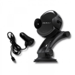 Qoltec Induction Wireless PRO Car Charger with IR Sensors | 15W | QC 3.0 | USB type C