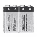 Rechargeable Lithium‑Ion 9V Battery Liibattaries LIB510781 500mAh with USB‑C charging
