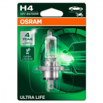 Halogen bulb H4, 12V, 60/55W, ULTRA LIFE series