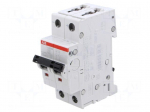 Circuit breaker | 400VAC | 400VDC | Inom: 6A | Poles: 2 | Charact: C | 10kA