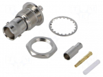 Connector: BNC | female | straight | for cable | crimped | gold-plated