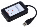 RFID reader | 4.3&divide;5.5V | USB | antenna | Range: 100mm | 88x56x18.5mm
