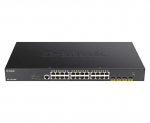 D-Link 24-port Gigabit PoE Smart Managed Switch with 4x 10G SFP+, 370Watts