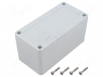 Enclosure: multipurpose | X: 60mm | Y: 120mm | Z: 60mm | ZP | ABS | gasket