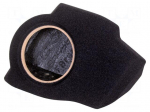 Car loudspeaker enclosure | MDF | black | 200mm | Grooving: 224mm