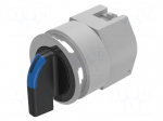 Switch: rotary | 30mm | Stabl.pos: 2 | black/silver | BA9S,LED | IP65