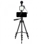 Selfie stick Elight M5 Vlog Smartphone Fix Video & Photo kit with Led light / Microphone / Tripod 1.3m / remote
