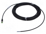 Cable: for sensors/automation | M8 | PIN: 3 | straight | 10m | plug | 4A
