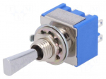 Switch: toggle | Pos: 3 | DP3T | (ON)-OFF-(ON) | 6A/125VAC | -10&divide;55&deg;C