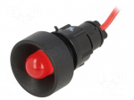 Indicator: LED | recessed | 230VDC | 230VAC | Cutout: &Oslash;13mm | IP40