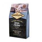 CARNILOVE Salmon and turkey for puppies - dry dog food - 4kg