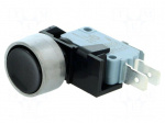 Switch: push-button | Pos: 2 | SPDT | 16A/250VAC | ON-(ON) | &Oslash;12.7mm