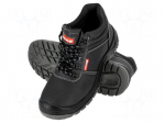 Boots | Size: 46 | black | leather | slip | with metal toecap