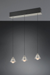 Trio Romeo LED piekarama lampa 3-pc brushed steel brushed steel 337010307 4017807667783
