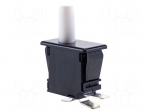 Switch: push-button | Pos: 2 | SPDT | 12A/250VAC | white | Illumin: none