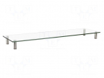 Monitor stand | 20kg | plastic,steel,glass | 1000x260x93mm