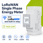LoRaWAN &Uuml;hefaasiline elektriarvesti | Mitmetariifne | Sisseehitatud relee