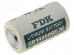 Battery: lithium | 3V | 1/2AA | &Oslash;14.5x25mm | 850mAh | non-rechargeable