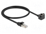 Extender Ethernet | F/UTP | Cat 6 | 0.5m | PVC | black | 26AWG | screw