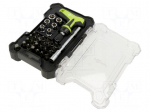 Tools set: screwdriver bits | plastic cassette | 30pcs.