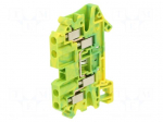 Splice terminal: rail | screw terminal | yellow-green | polyamide