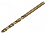Drill set | for metal | &Oslash;: 2.5mm | L: 57mm | Working part len: 30mm