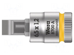 Socket: spanner-bit | 6.5x1.2mm | 1/4" | Socket bit length: 28mm