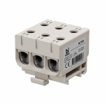 NLT3P50 Universaalne klemm 3P 3x2,5&ndash;50 mm&sup2;, hall, Al/Cu juhtidele (alumiinium- ja vaskjuhtmetele