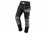 Dungarees | Size: S | grey-black | HD | slim | 285g/m2
