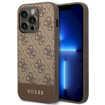 Guess GUHCP14LG4GLBR 4G Stripe Collection Hardcase for iPhone 14 Pro 6,1" / brown