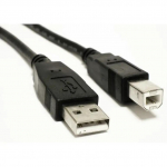 Akyga AK-USB-18 USB kabelis USB-A (M) uz USB-B (M) 2.0 5.0m melns