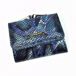 Ādas maks Lorentti 55287-MSN RFID - melns - zils