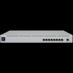 Ubiquiti USW-Mission-Critical switch with integrated 368Wh Lithium-ion battery, capable of providing uninterruptible power for 8 devices.