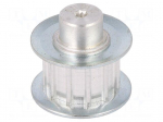 Belt pulley | AT5 | W: 10mm | whell width: 21mm | &Oslash;: 17.85mm | aluminium