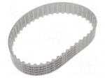Timing belt | T10 | W: 25mm | H: 4.5mm | Lw: 450mm | Tooth height: 2.5mm