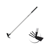 Motyka prosta z widełkami, trzonek metalowy, dł.114cm