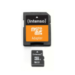 Intenso 16GB microSDHC Class 4 Memory Card with SD Adapter, Up to 21 MB/s